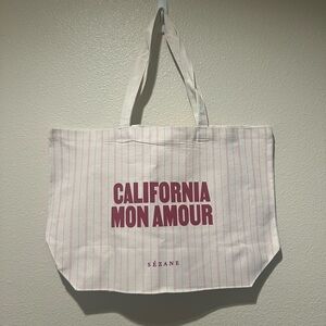 Sézane canvas tote bag NWOT